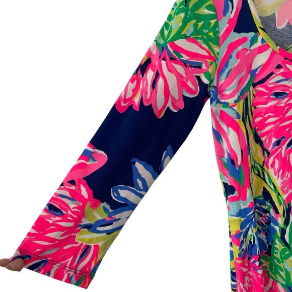 Lilly Pulitzer Kenzie Travelers Palm Resort Navy Dress NWTs size small - Picture 6 of 11